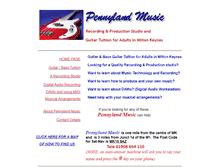 Tablet Screenshot of pennylandmusic.com